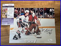 Wayne Gretzky Signed 8x10 Photo COA JSA Oilers Kings NHL HOF Authentic