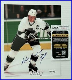 Wayne Gretzky Signed 8x10 Photo JSA COA #99 Kings Oilers The Great One NHL HOF