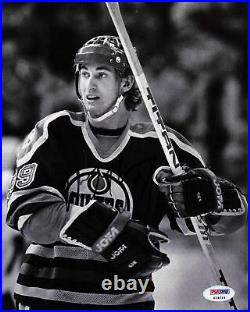 Wayne Gretzky Signed 8x10 Photo PSA/DNA LOA Edmonton Oilers Autographed