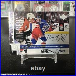 Wayne Gretzky Signed 97-98 Upper Deck Rangers BuyBack Auto Certified 190/500