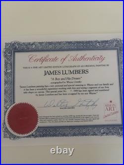 Wayne Gretzky Signed'A Boy and His Dream' #4/999 James Lumbers COA