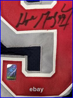 Wayne Gretzky Signed Auth NY Rangers Pro Dark Liberty Jrsy Dual COA MSG /WG Auth