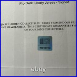 Wayne Gretzky Signed Auth NY Rangers Pro Dark Liberty Jrsy Dual COA MSG /WG Auth