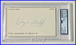 Wayne Gretzky Signed Auto Autograph Rookie Rc Index Card Edmonton Oilers Psa/dna