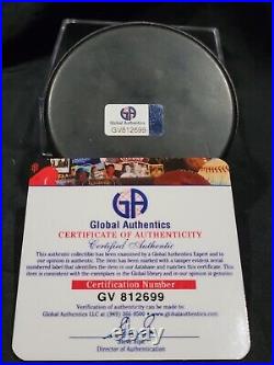 Wayne Gretzky Signed Auto Puck COA-The Great One Oilers Kings