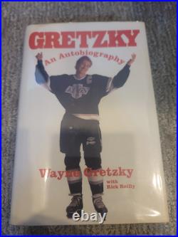 Wayne Gretzky Signed Autobiography Hardcover Book 1st Edition LN Rick Reilly