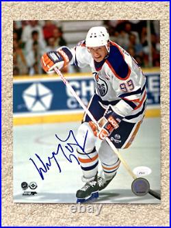 Wayne Gretzky Signed Autograph 8x10 Photo Connor McDavid Edmonton Oilers COA JSA