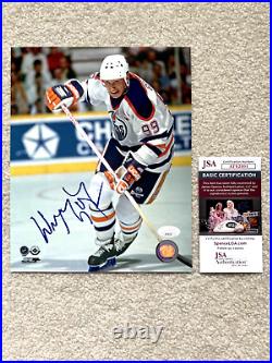 Wayne Gretzky Signed Autograph 8x10 Photo Connor McDavid Edmonton Oilers COA JSA