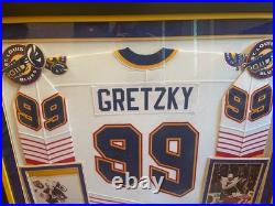 Wayne Gretzky Signed Autograph Framed CCM St. Louis Blues Jersey Uda Fanatics