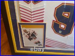 Wayne Gretzky Signed Autograph Framed CCM St. Louis Blues Jersey Uda Fanatics