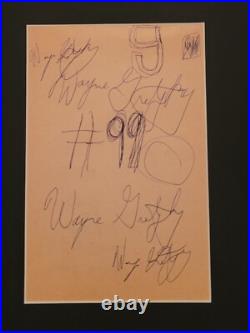 Wayne Gretzky Signed Autograph Super rare 1/1