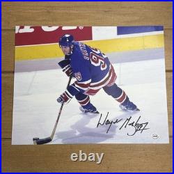 Wayne Gretzky Signed Autographed 11x14 Photograph NY Rangers COA Hologram