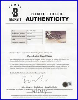 Wayne Gretzky Signed Autographed 8x10 Photo Los Angeles LA Kings BAS Beckett