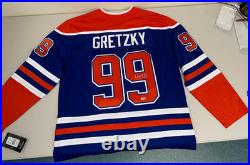 Wayne Gretzky Signed Autographed Authentic Oilers Fanatics Jersey PSA DNA