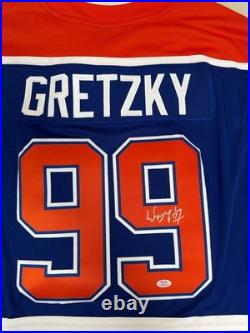 Wayne Gretzky Signed Autographed Authentic Oilers Fanatics Jersey PSA DNA