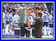 Wayne Gretzky Signed Autographed Canvas Framed 37 x 26 WGA Stanley Cup Oilers