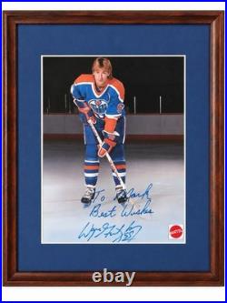 Wayne Gretzky Signed Autographed Edmonton Oilers #99 Mattel Framed Photo