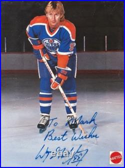Wayne Gretzky Signed Autographed Edmonton Oilers #99 Mattel Framed Photo