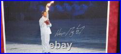 Wayne Gretzky Signed Autographed Framed Photo 2010 Canada Olympic Torch /199 JSA
