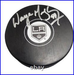 Wayne Gretzky Signed Autographed Hockey Puck LA Kings GRETZKY Hologram