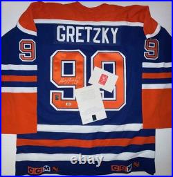 Wayne Gretzky Signed Autographed Jersey Edmonton Oilers CCM Authentic WGA Becket