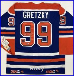 Wayne Gretzky Signed Autographed Jersey Edmonton Oilers CCM Authentic WGA Becket