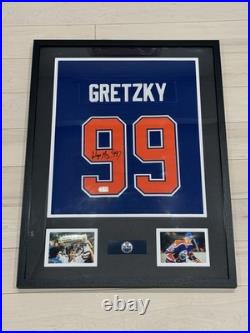 Wayne Gretzky Signed Autographed Jersey Framed Edmonton Oilers With COA