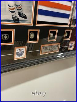 Wayne Gretzky Signed Autographed Jersey Framed LED Edmonton Oilers PSA
