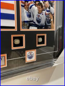 Wayne Gretzky Signed Autographed Jersey Framed LED Edmonton Oilers PSA
