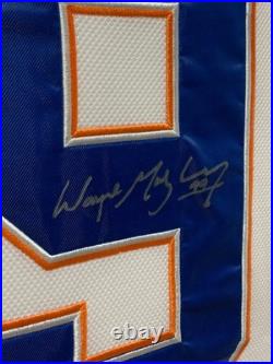 Wayne Gretzky Signed Autographed Jersey L. E. D custom Framed Edmonton Oilers PSA