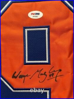 Wayne Gretzky Signed Autographed Jersey L. E. D custom Framed Edmonton Oilers PSA