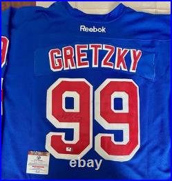 Wayne Gretzky Signed Autographed Jersey New York Rangers 99 COA Global Auth NHL