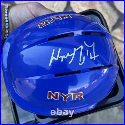 Wayne Gretzky Signed Autographed NY Rangers Mini Hockey Helmet Gretzky Hologram