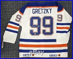 Wayne Gretzky Signed Autographed Oilers WG Authentic Double Tagged 54 CCM Jersey