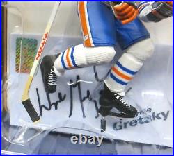 Wayne Gretzky Signed Autographed Oilers White Home Vintage McFarlane Figure WGA