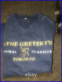 Wayne Gretzky Signed Autographed Original Classics Sweatshirt XL- Beckett COA