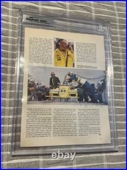 Wayne Gretzky Signed Beckett Magazine Page Hockey Oilers NHL AUTHENTIC AUTOGRAPH