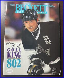Wayne Gretzky Signed Beckett Monthly Autograph JSA Cert LA Kings Jersey HOF