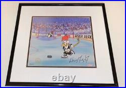 Wayne Gretzky Signed Cel Woody Woodpecker Chilly Willy Cell