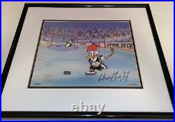 Wayne Gretzky Signed Cel Woody Woodpecker Chilly Willy Cell