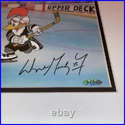 Wayne Gretzky Signed Cel Woody Woodpecker Chilly Willy Cell