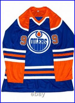 Wayne Gretzky Signed Edmonton Oilers Custom Jersey Wayne Gretzky Certification