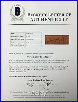 Wayne Gretzky Signed Edmonton Oilers Hockey Jersey HOF BAS Beckett A14820