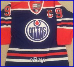Wayne Gretzky Signed Edmonton Oilers Jersey Beckett AUTHENTICATED Letter COA