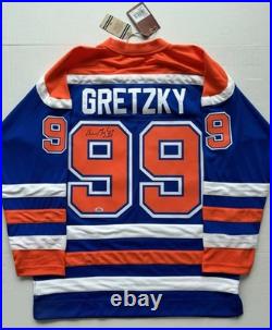 Wayne Gretzky Signed Edmonton Oilers Jersey PSA/DNA LOA #99 The Great One NHL