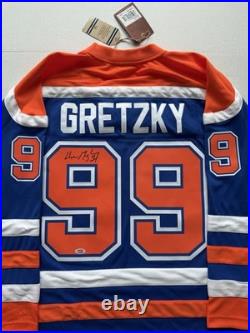 Wayne Gretzky Signed Edmonton Oilers Jersey PSA/DNA LOA #99 The Great One NHL