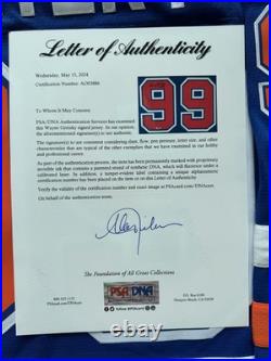 Wayne Gretzky Signed Edmonton Oilers Jersey PSA/DNA LOA #99 The Great One NHL