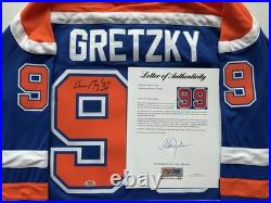 Wayne Gretzky Signed Edmonton Oilers Jersey PSA/DNA LOA #99 The Great One NHL