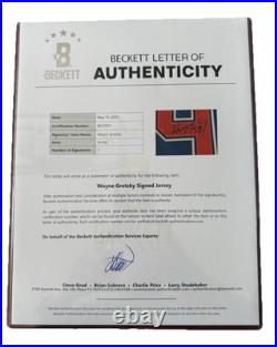 Wayne Gretzky Signed Edmonton Oilers Jersey Reebok Beckett BAS LOA NWT