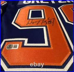 Wayne Gretzky Signed Edmonton Oilers Jersey Reebok Beckett BAS LOA NWT